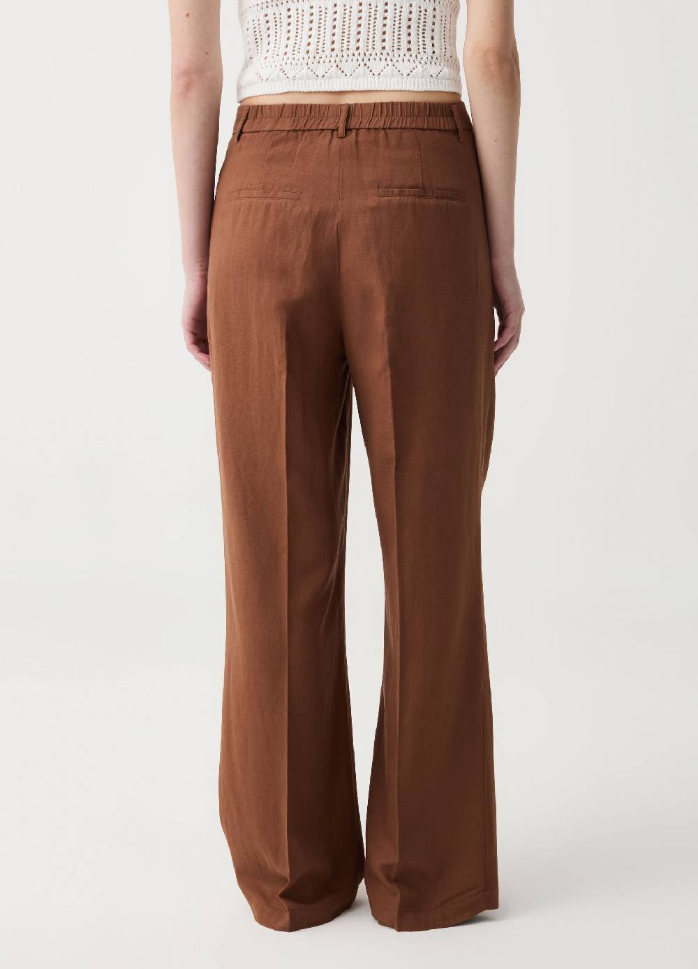 Ovs Pantalone wide leg con pinces Offerte