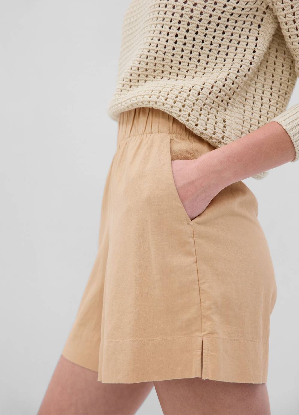 Ovs Shorts pull on in lino e viscosa Negozio