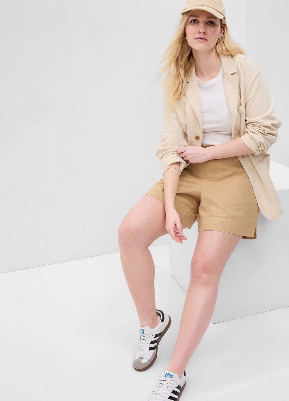 Ovs Shorts pull on in lino e viscosa Negozio