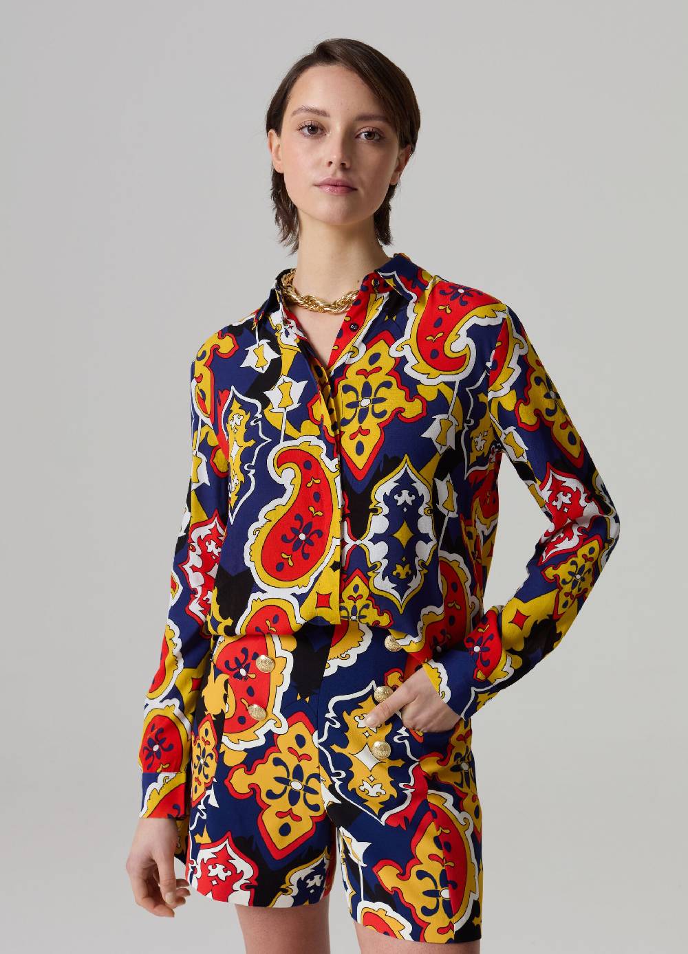 Ovs Camicia in crêpe con stampa all-over
