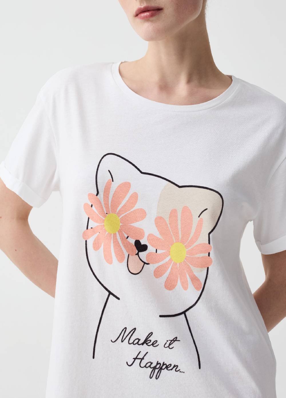 Ovs Camicia da notte con stampa gatto Nuovo