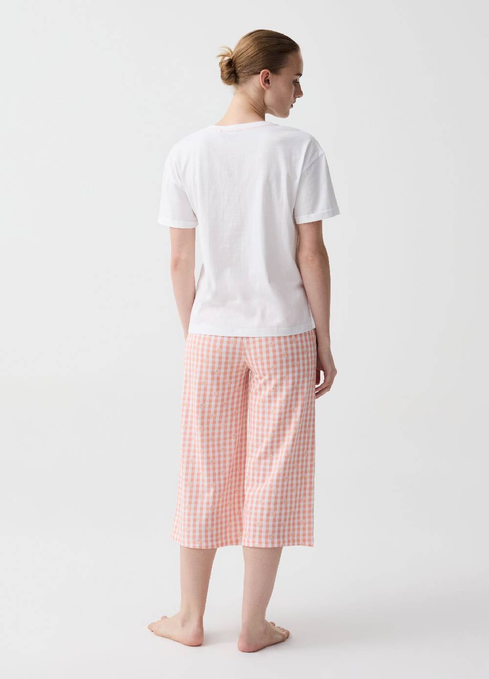 Ovs Pigiama con pantalone pinocchietto vichy Promozione