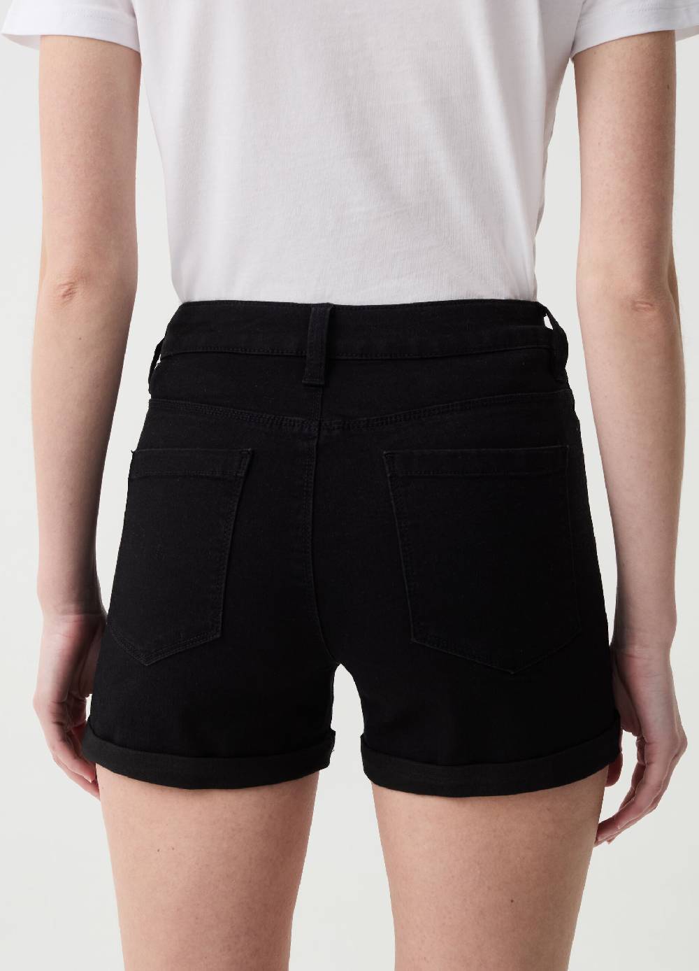 Ovs Shorts in denim con risvolti Prezzo Ridotto