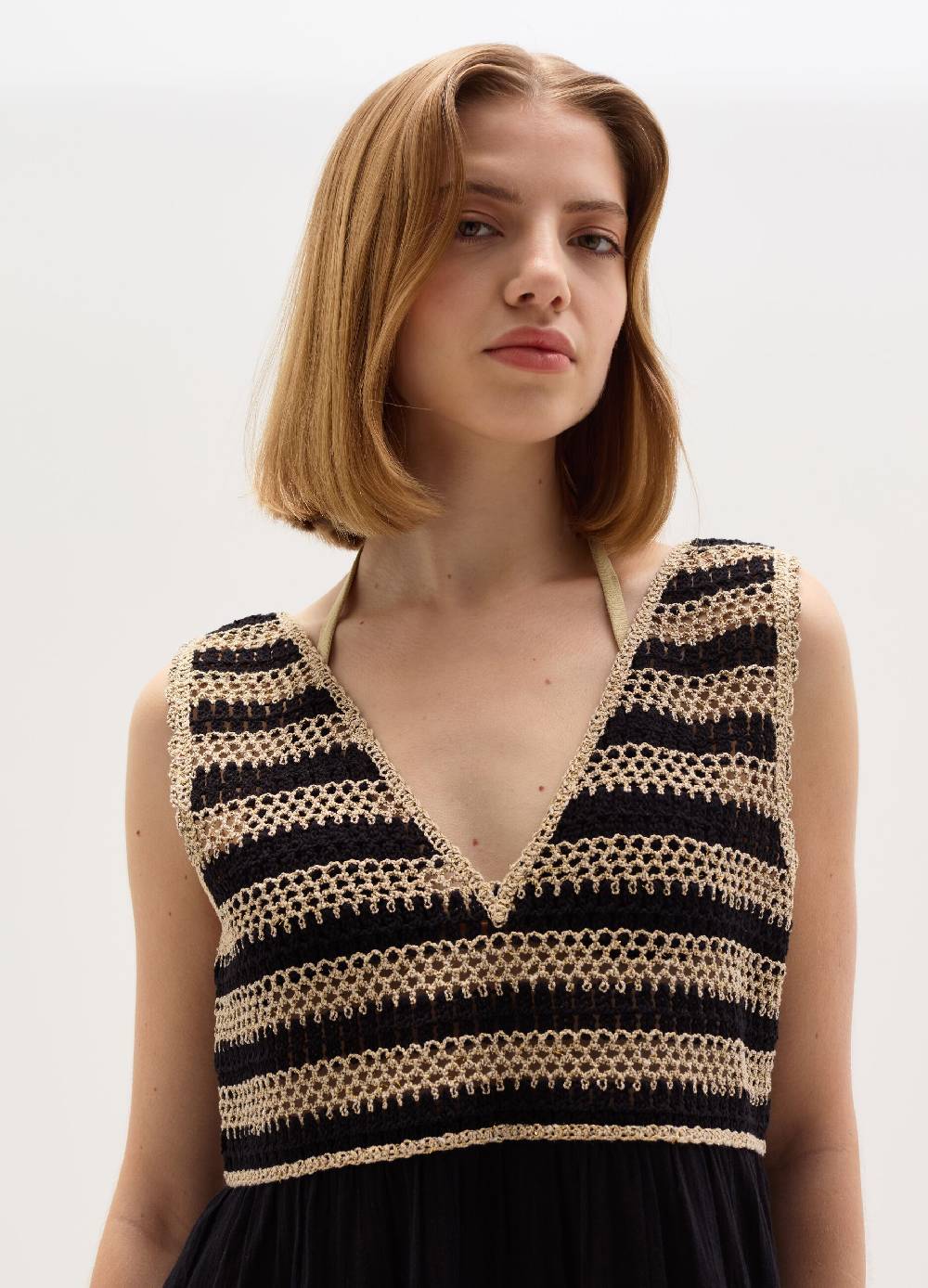 Ovs Abito lungo copri costume con top crochet In Vendita