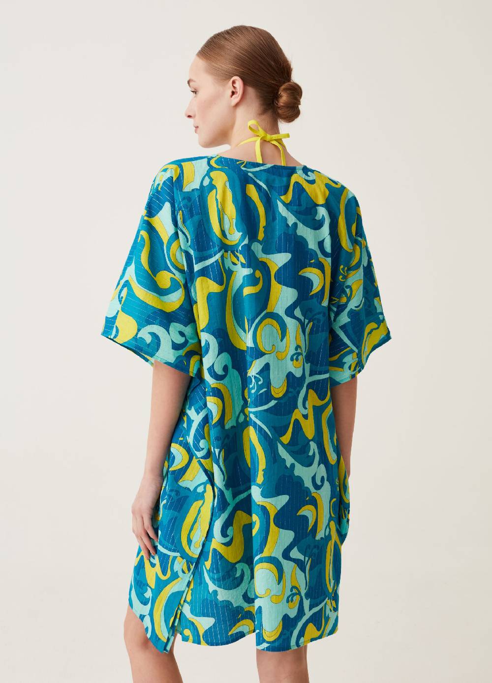 Ovs Poncho copri costume con stampa all-over Hotsell