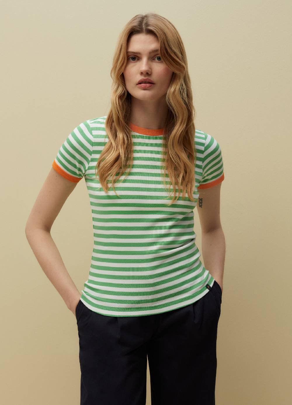 Ovs T-shirt in cotone Supima a righe