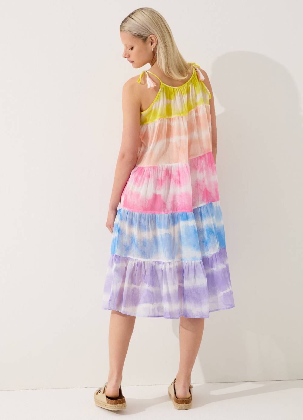 Ovs Vestito copri costume a balze Tie Dye 2025