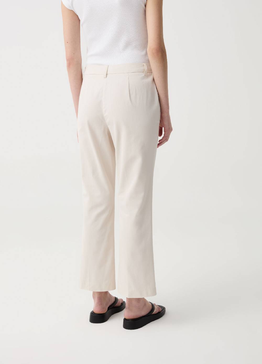 Ovs Pantalone crop a sigaretta in cotone Italia