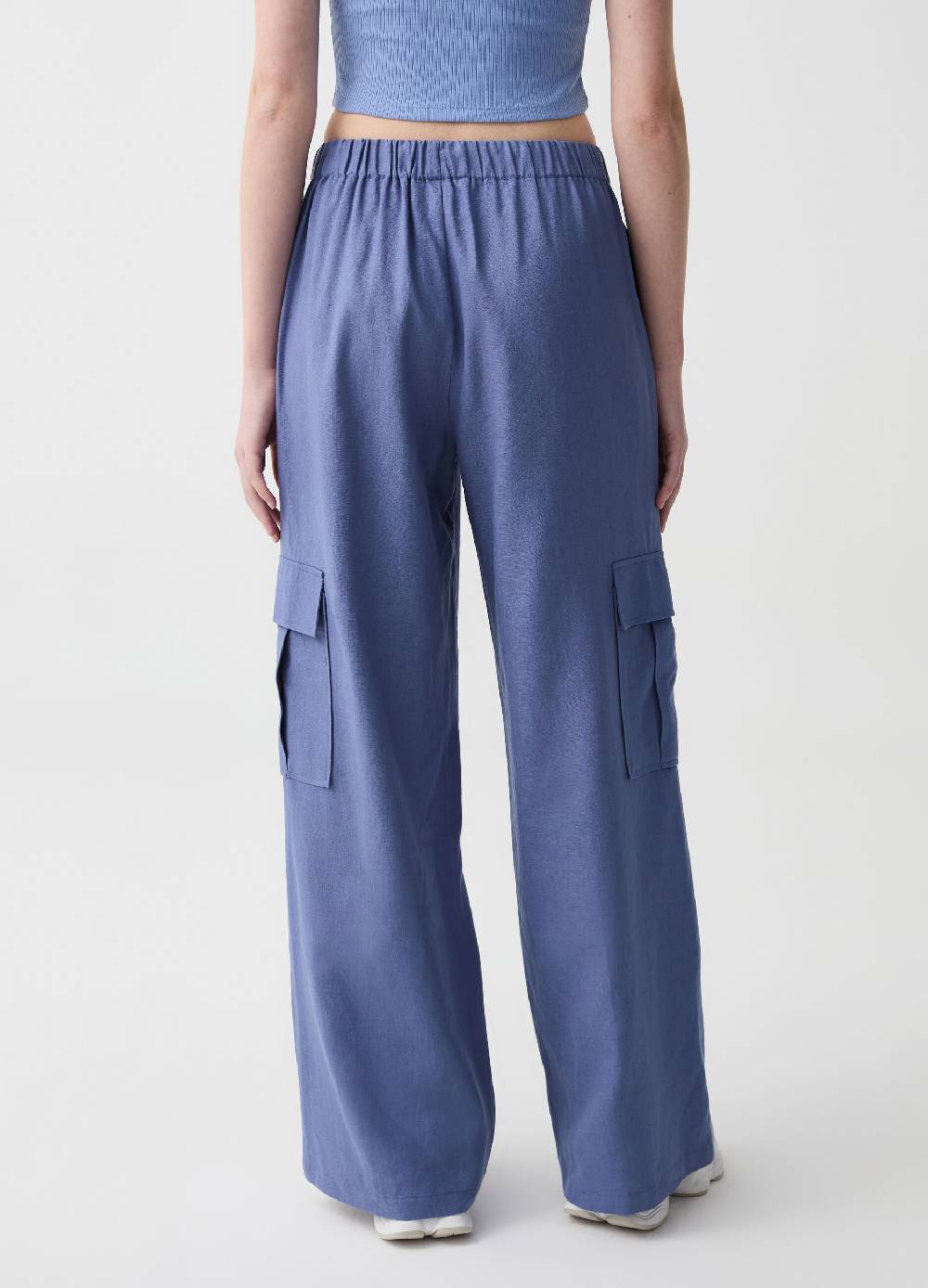 Ovs Pantaloni cargo in lino e viscosa Qualità