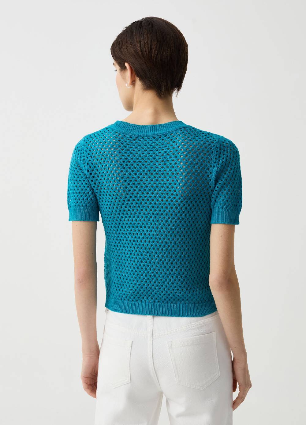 Ovs Maglia traforata con maniche corte Shopping Online