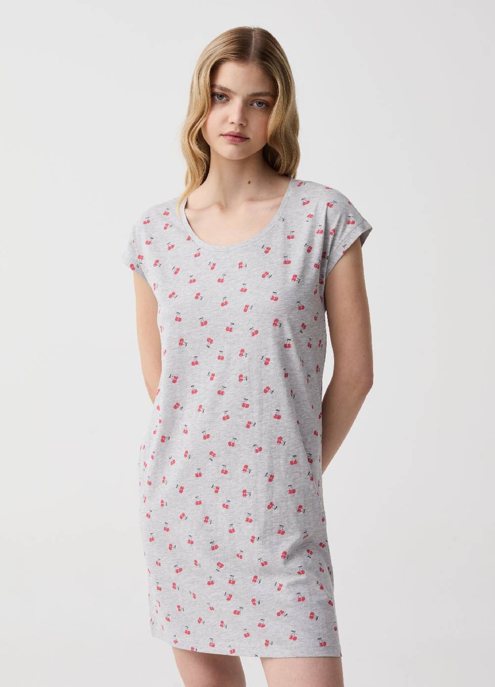 Ovs Camicia da notte con stampa ciliegie