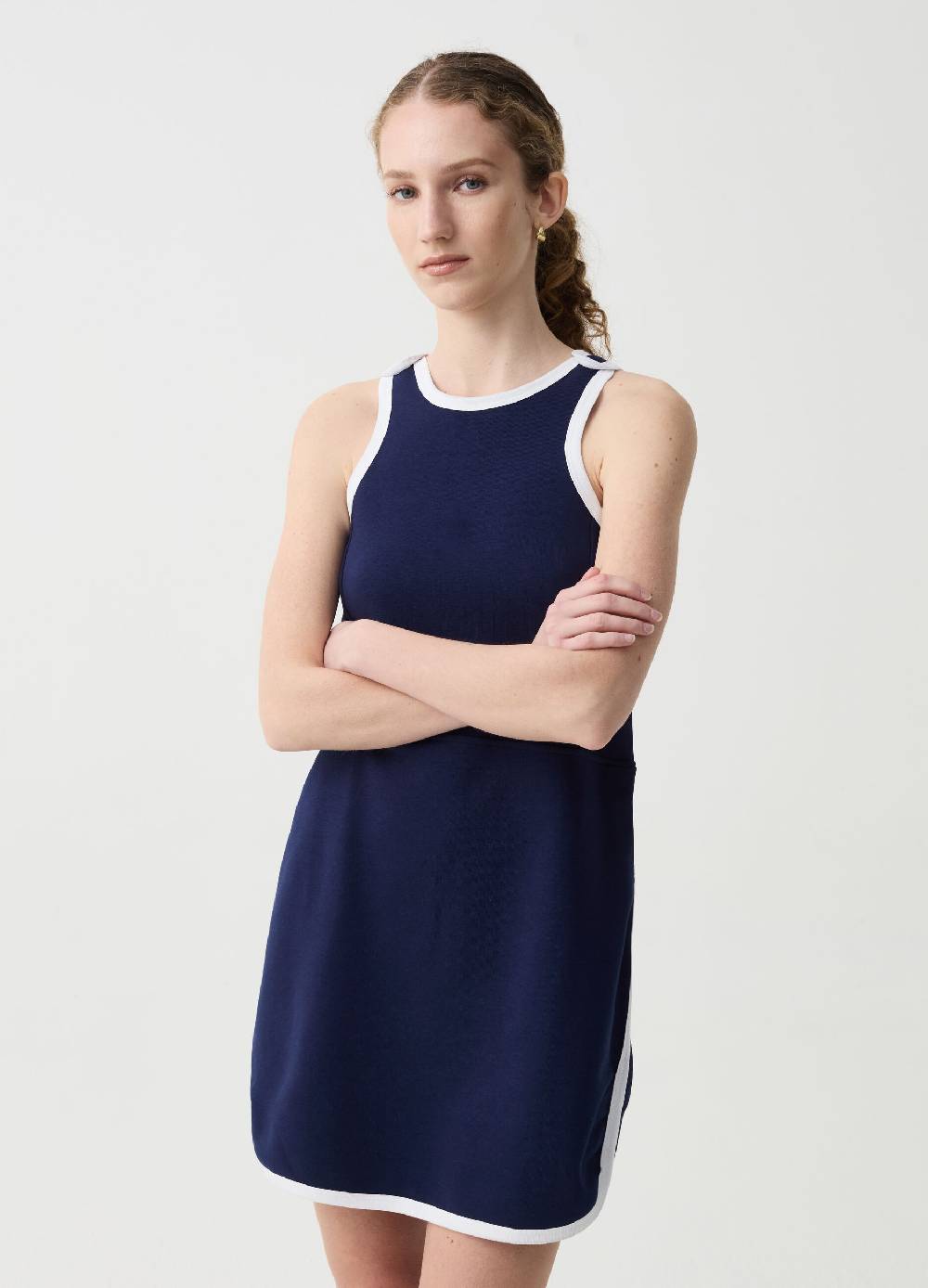Ovs Vestito Essential corto con profili a contrasto
