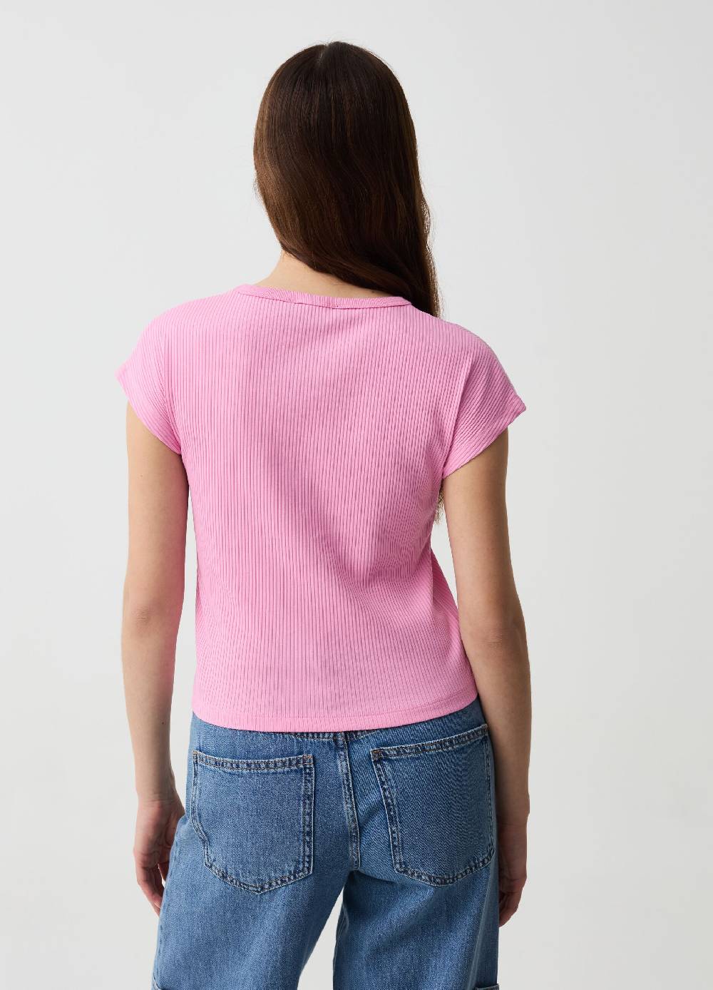 Ovs T-shirt Essential a costine con maniche kimono Novità