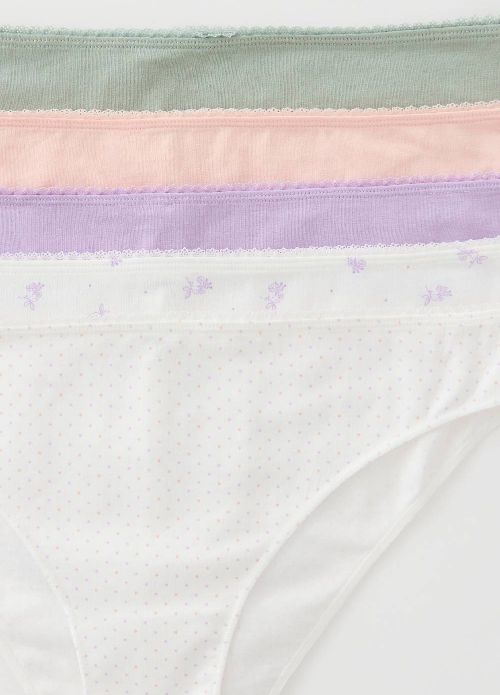 Ovs Set cinque brasiliani in cotone bio stretch In Vendita
