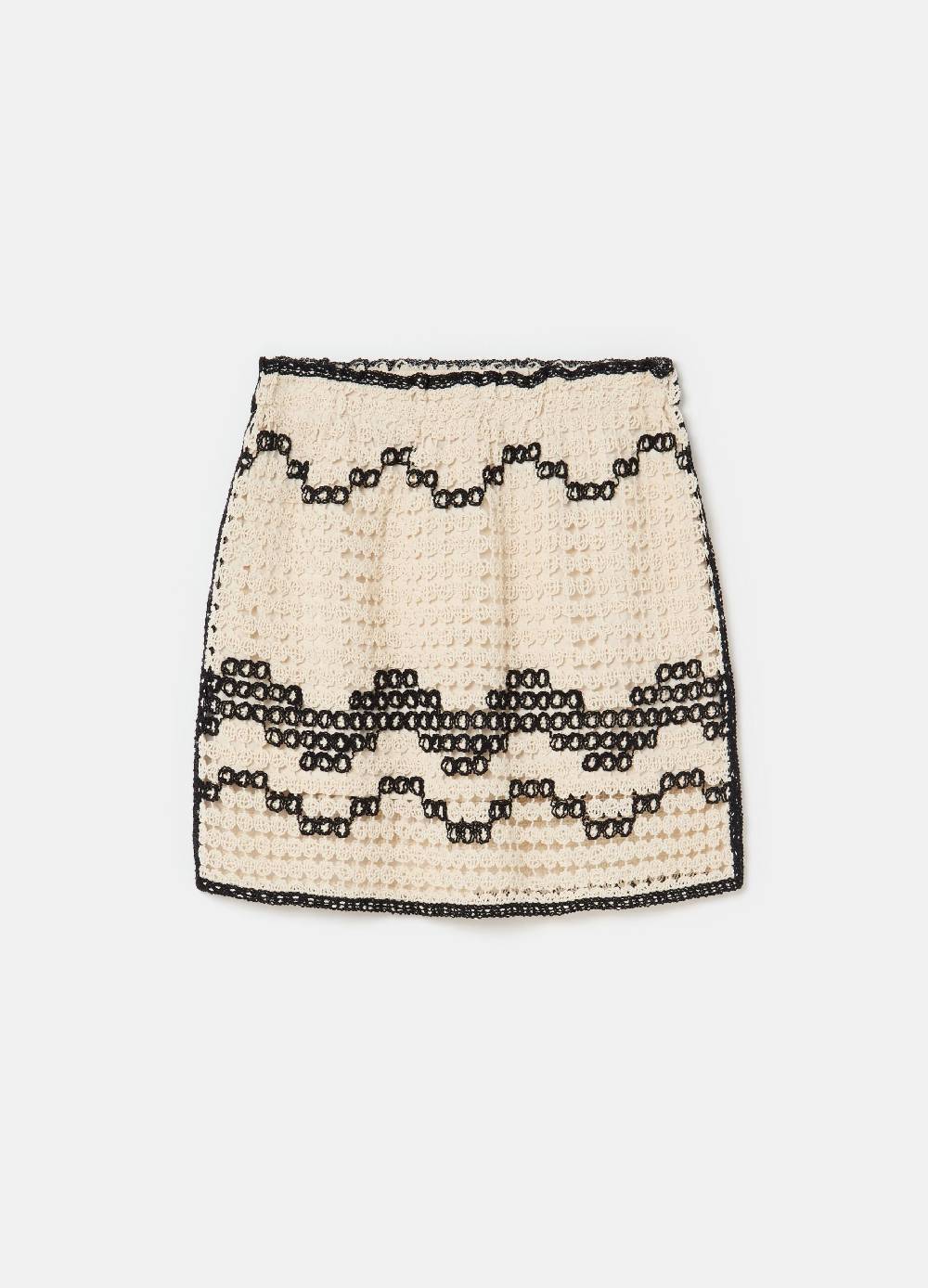Ovs Minigonna crochet con motivo ondulato 2025