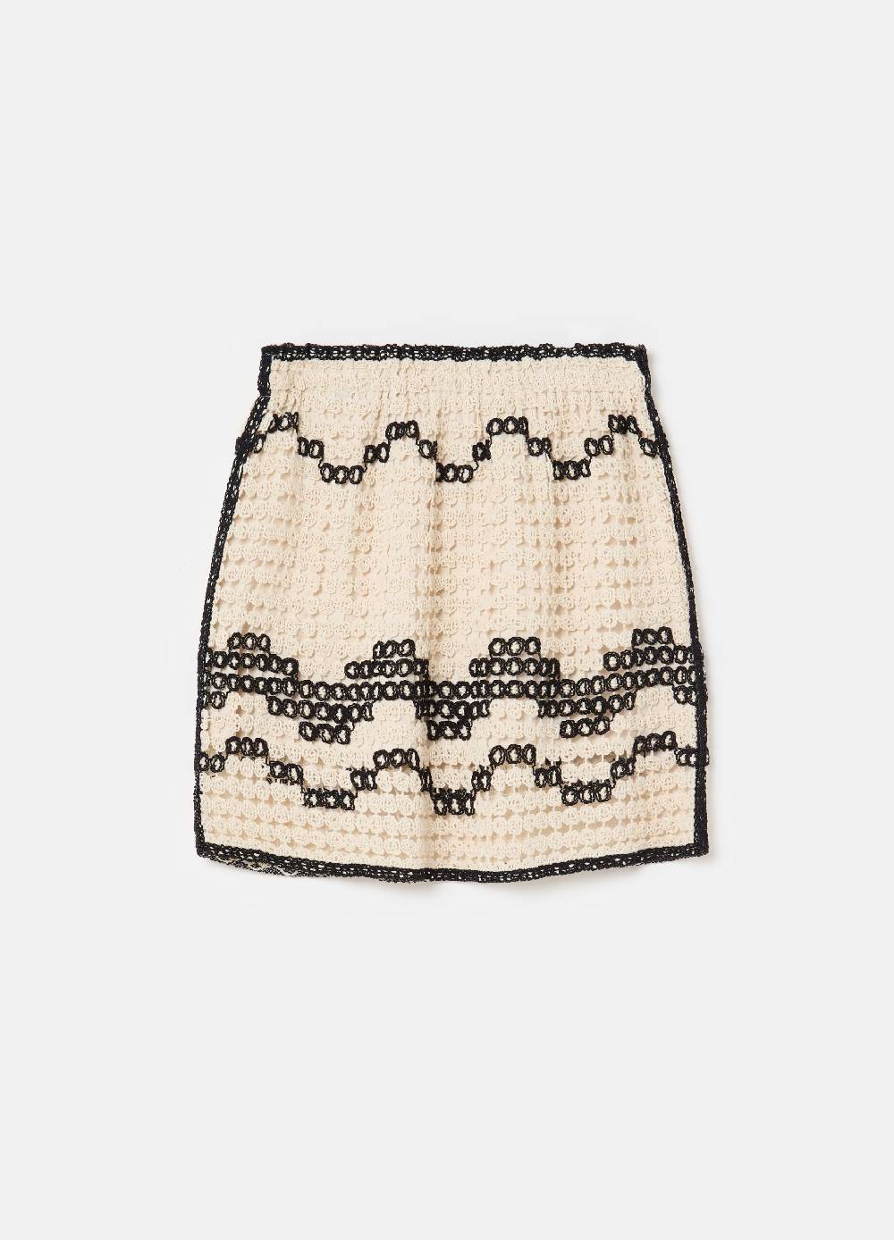 Ovs Minigonna crochet con motivo ondulato 2025
