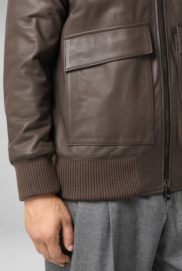 Pal Zileri Bomber in pelle modello Aviator Spedizione Gratuita