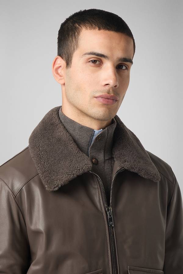 Pal Zileri Bomber in pelle modello Aviator Spedizione Gratuita