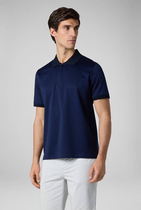 Pal Zileri Polo a zip in cotone mercerizzato Offerta temporanea