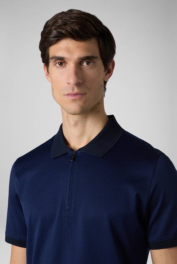 Pal Zileri Polo a zip in cotone mercerizzato Offerta temporanea
