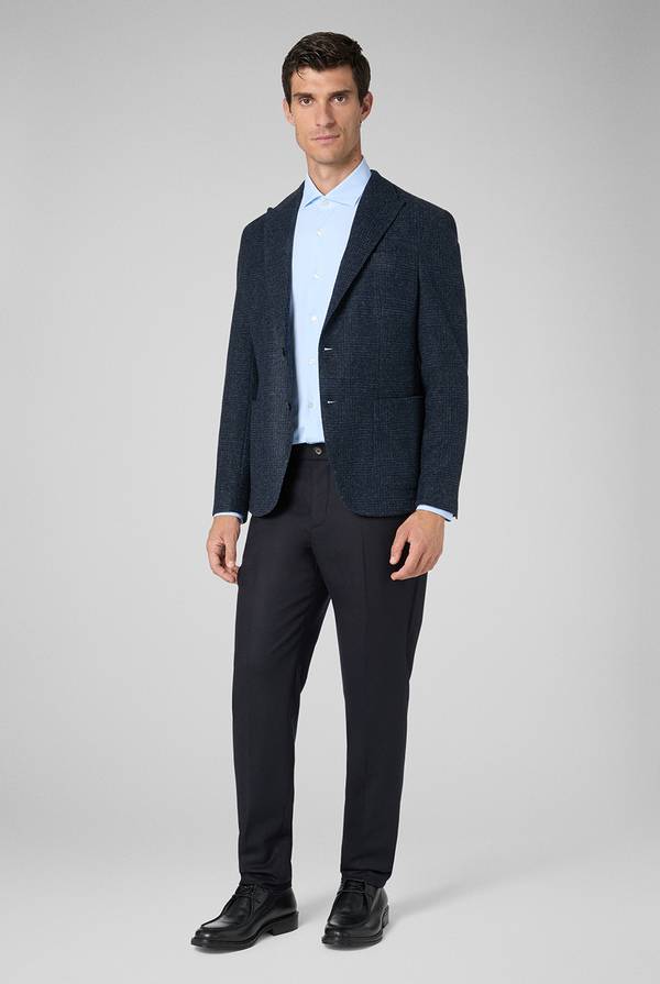 Pal Zileri Pantaloni in lana stretch con banda elastica Esporta salva