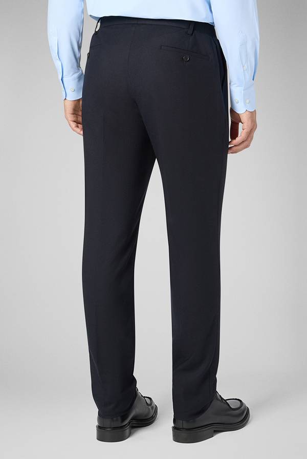 Pal Zileri Pantaloni in lana stretch con banda elastica Esporta salva