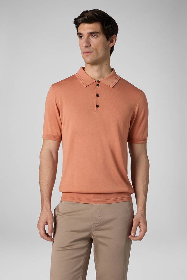 Pal Zileri Polo in cotone e tencel Fino al 50% di sconto