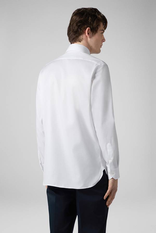 Pal Zileri Camicia in cotone con trattamento anti-piega azzurra Vendita