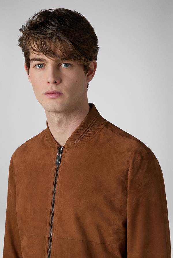 Pal Zileri Bomber in suede marrone Offerte
