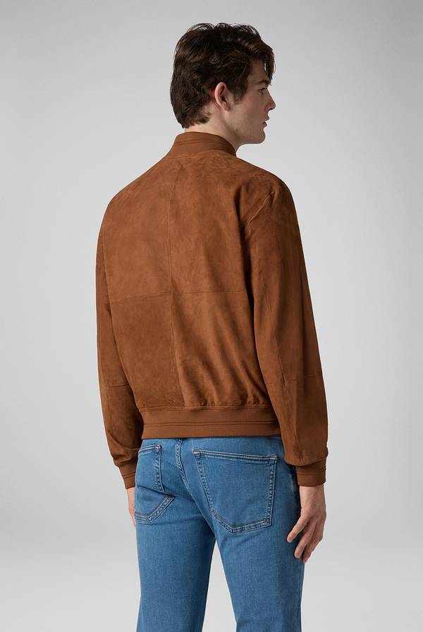 Pal Zileri Bomber in suede marrone Offerte