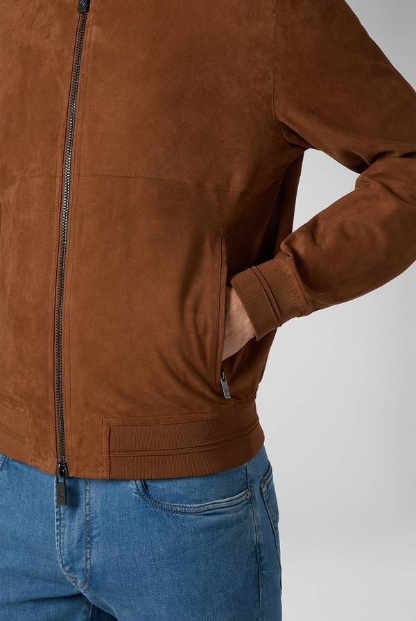 Pal Zileri Bomber in suede marrone Offerte