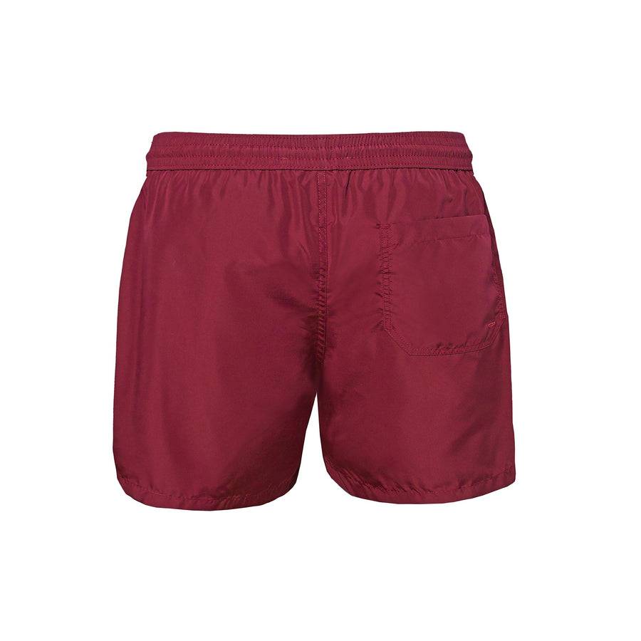 Paolo Pecora Boxer Mare Unisex Tinta Unita Bordeau Prezzo di fabbrica