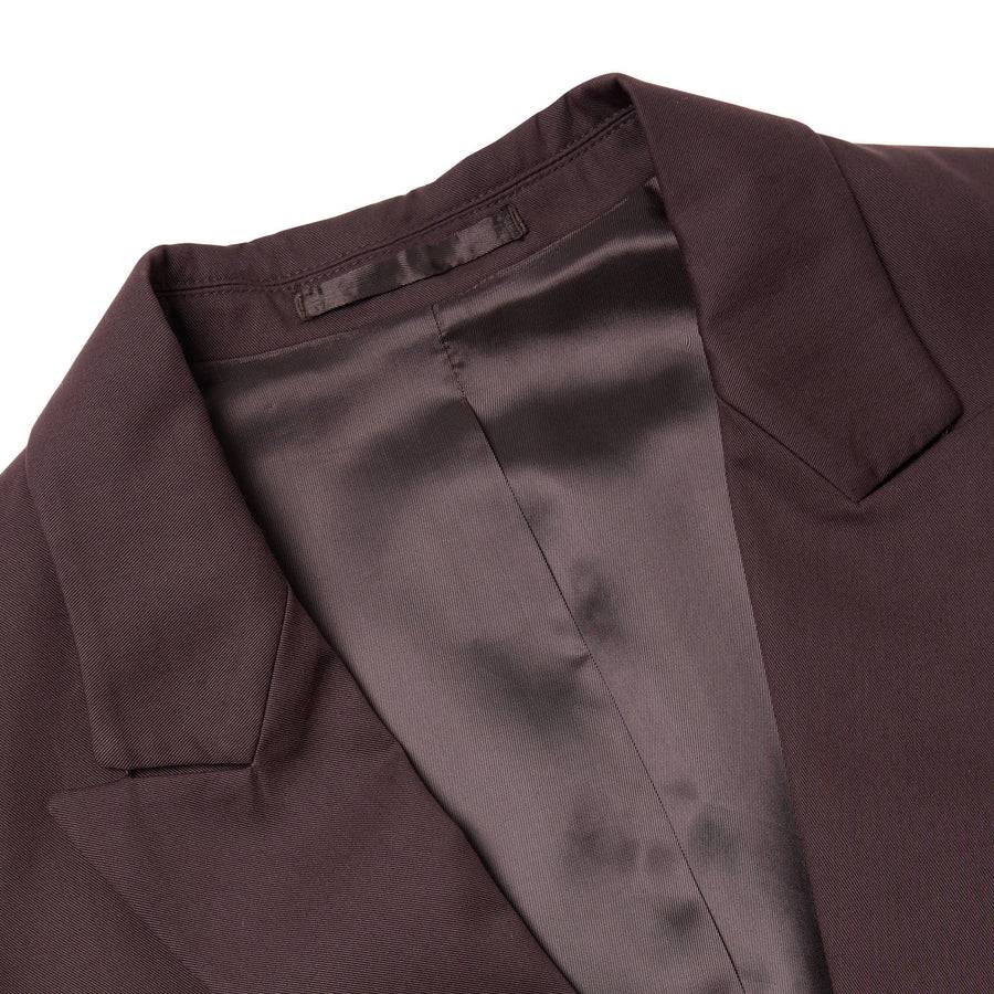 Paolo Pecora Blazer Monopetto in Cotone Fluido - Ebano Offerta speciale