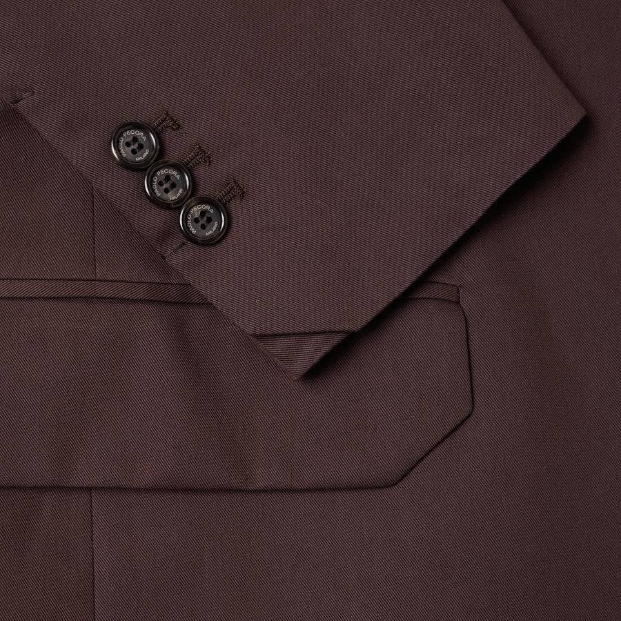 Paolo Pecora Blazer Monopetto in Cotone Fluido - Ebano Offerta speciale