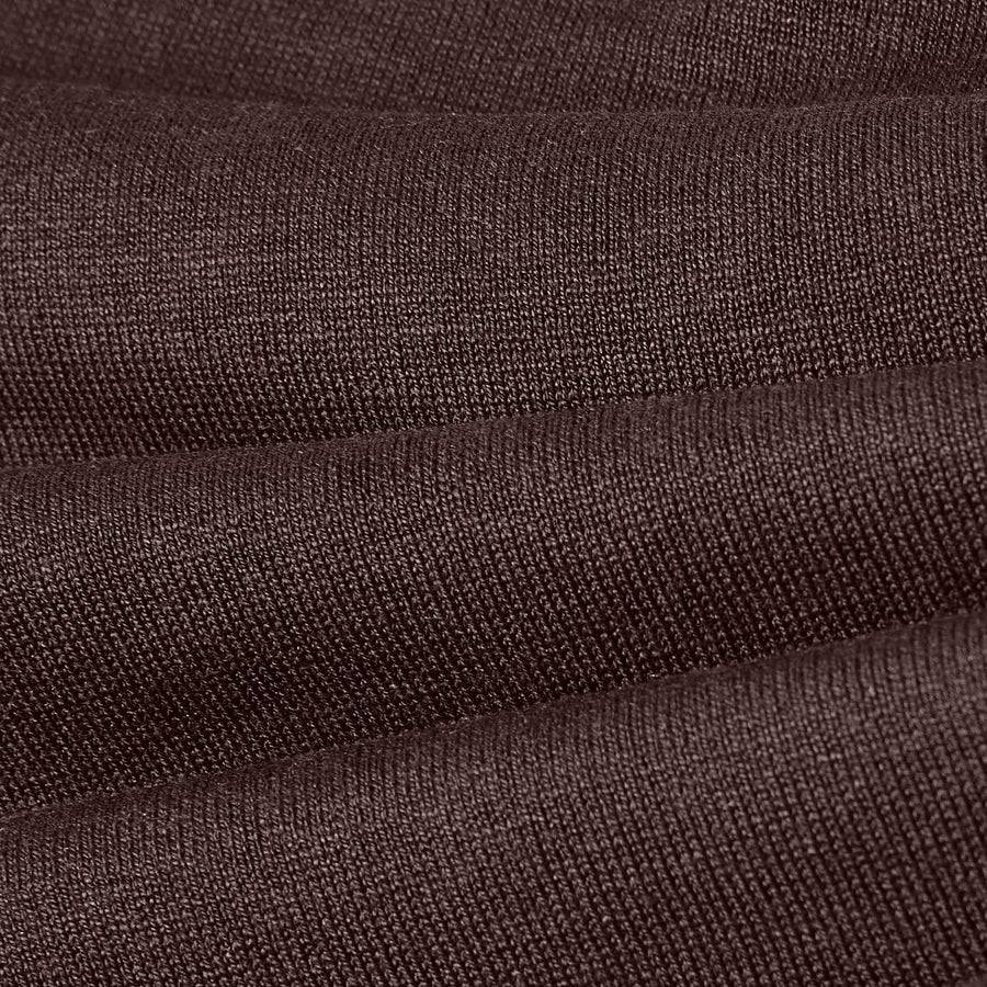 Paolo Pecora Maglia Girocollo in Seta Cotone Extrafine - Ebano Latest fashion