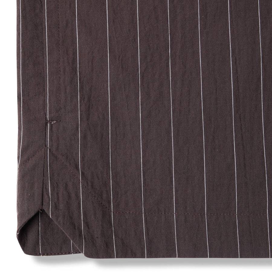 Paolo Pecora Overshirt Seersucker Gessato - Ebano Online Outlet