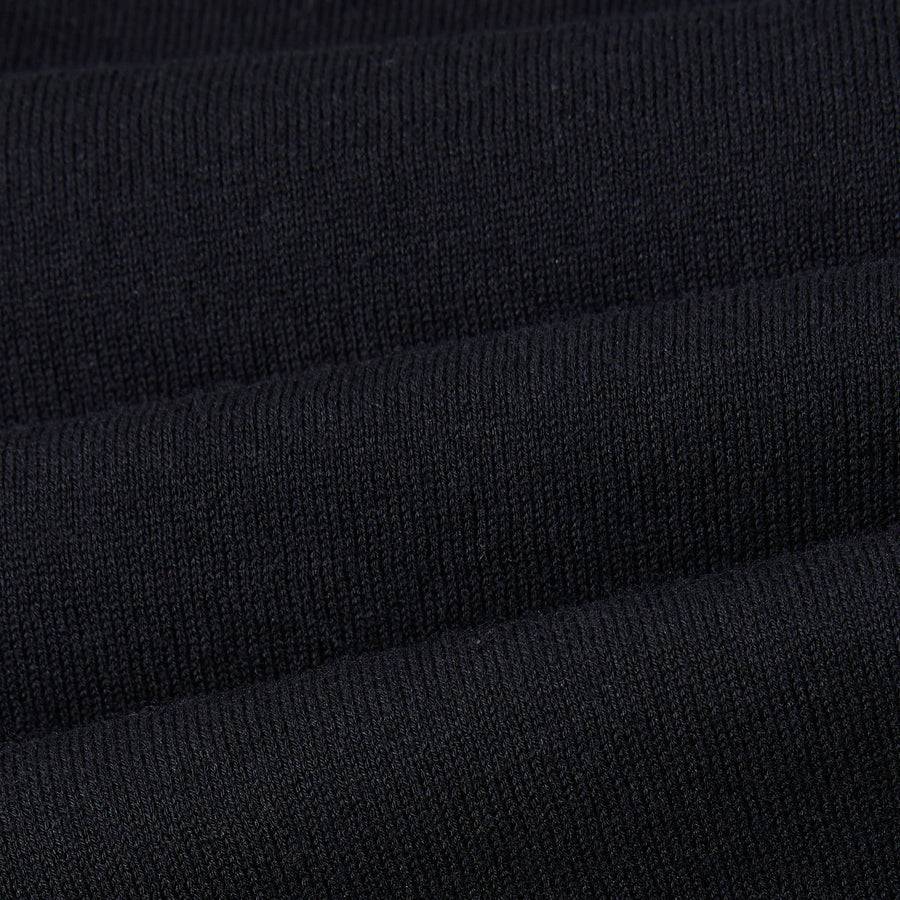 Paolo Pecora Maglia Girocollo in Cotone Extrafine - Nero con Dettagli Bianchi Latest stili