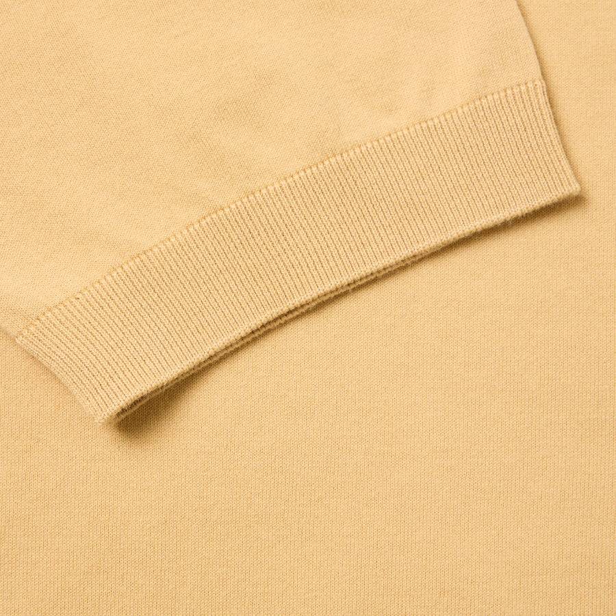 Paolo Pecora Maglia Girocollo in Puro Cotone Extrafine - Curry Offerta speciale della fabbrica
