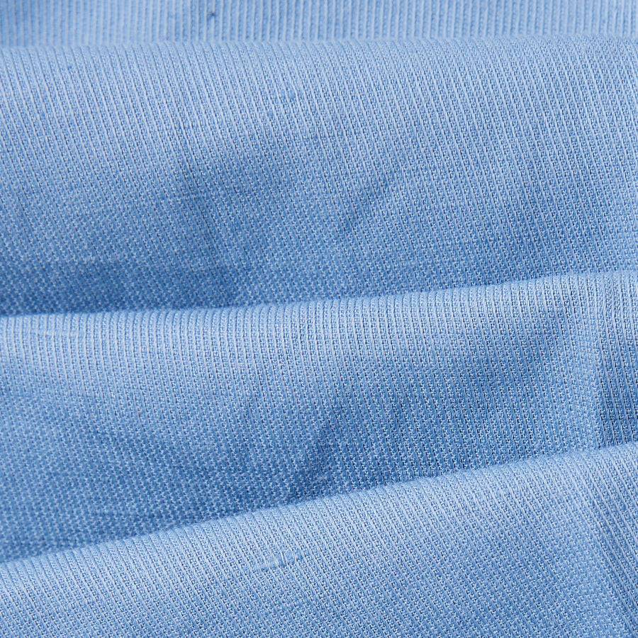 Paolo Pecora Chino in Tela di Cotone Lino - Azzurro Esporta salva