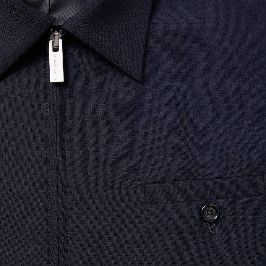 Paolo Pecora Giacca in Fresco Lana - Blu Navy 50% di sconto per tempo limitato