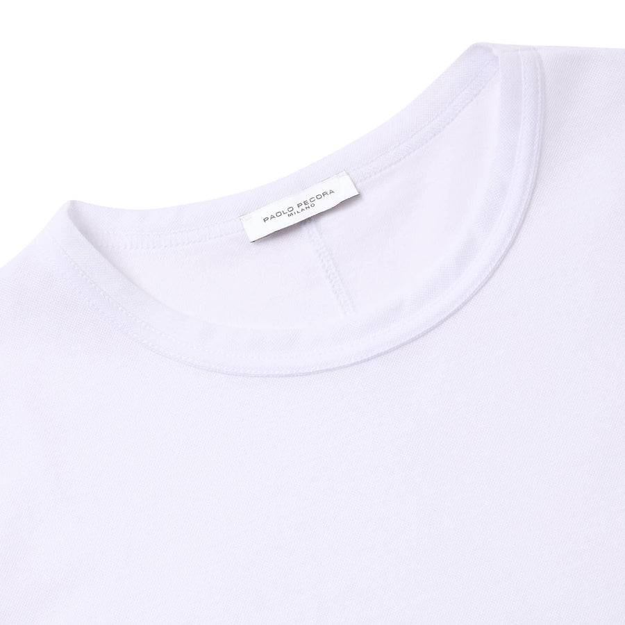Paolo Pecora T-Shirt in Piquet Extrafine - Bianca Sconti questo mese