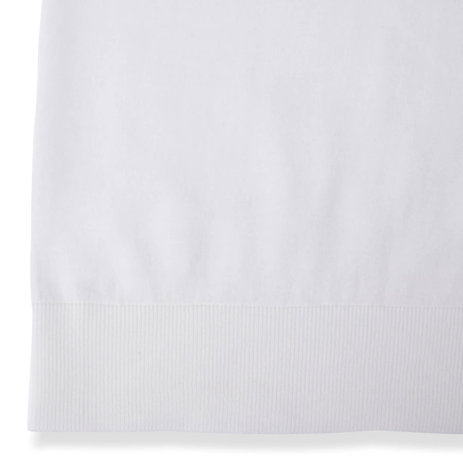 Paolo Pecora Maglia in Cotone Extrafine - Bianco Latte/Navy Italy