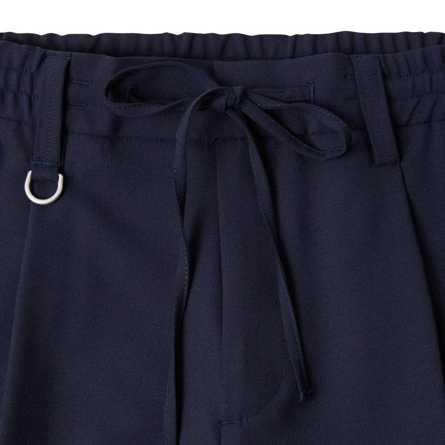 Paolo Pecora Pantaloni in Fresco Lana - Blu Navy Italia