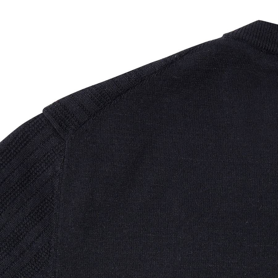 Paolo Pecora Maglia Manica Corta in Lino Cotone Extrafine - Nero Nuovo