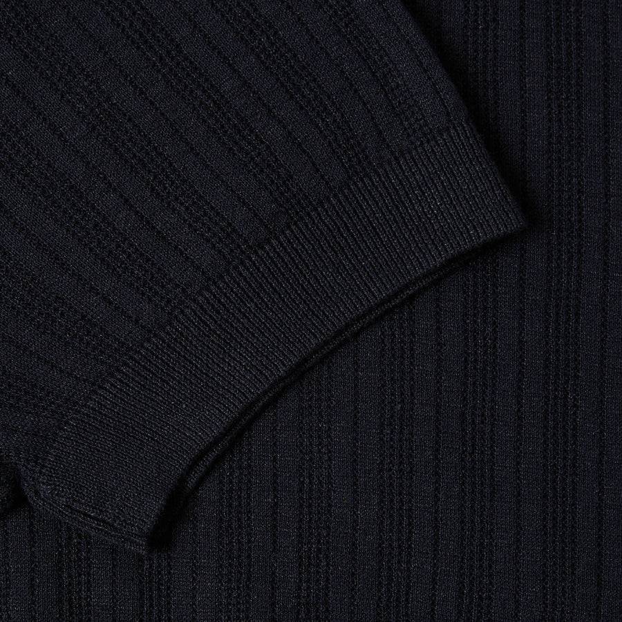 Paolo Pecora Maglia Manica Corta in Lino Cotone Extrafine - Nero Nuovo