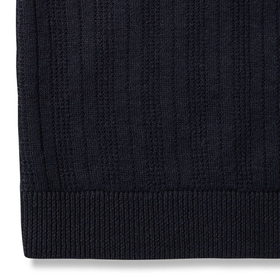 Paolo Pecora Maglia Manica Corta in Lino Cotone Extrafine - Nero Nuovo