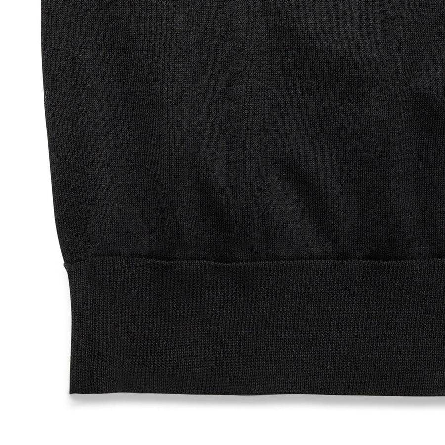 Paolo Pecora Polo in Maglia Nera di Seta Cotone Extrafine Spedizione Gratuita