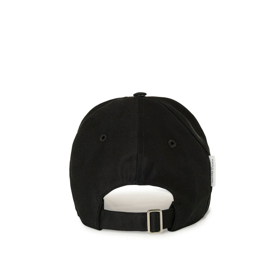 Paolo Pecora Cappellino di Cotone Nero "Vibes" by Pietro Terzini Pezzi Unici