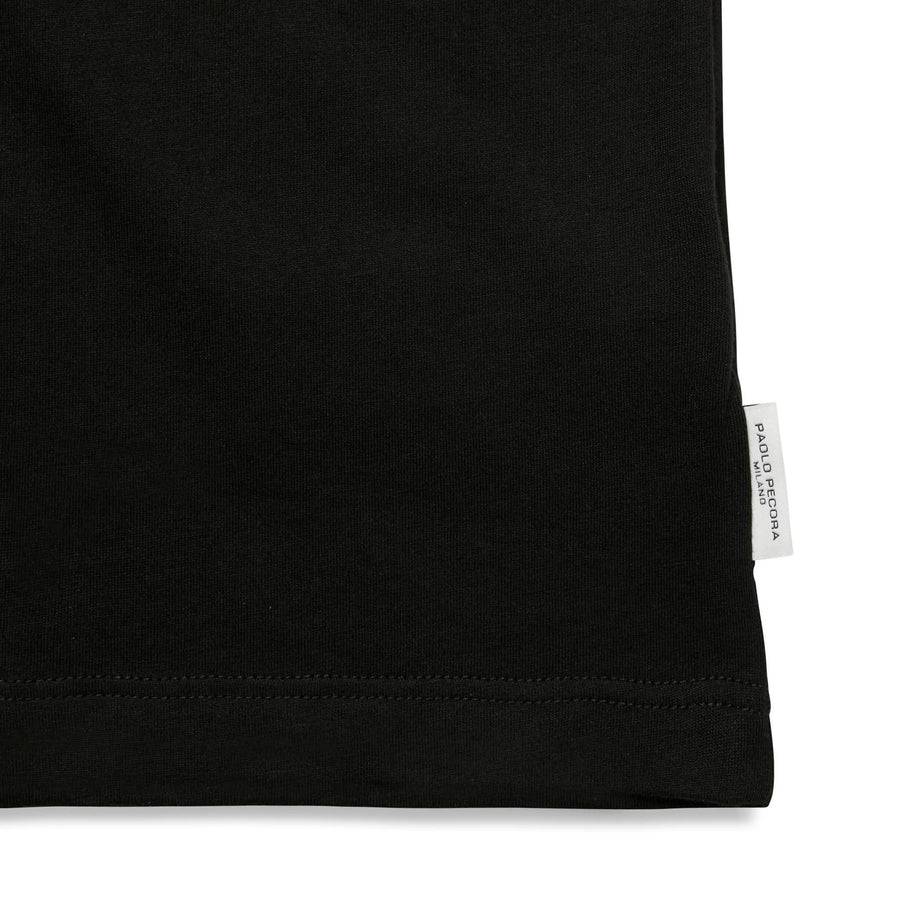 Paolo Pecora T-shirt in Jersey Nero "Vibes" by Pietro Terzini Soddisfazione Garantita