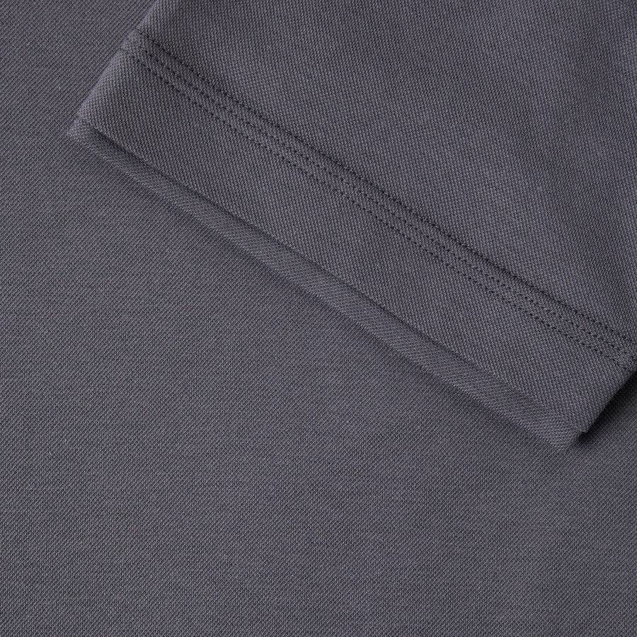 Paolo Pecora Polo in Piquet Extrafine - Grigio Antracite Promozione Limitata